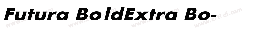 Futura BoldExtra Bo字体转换